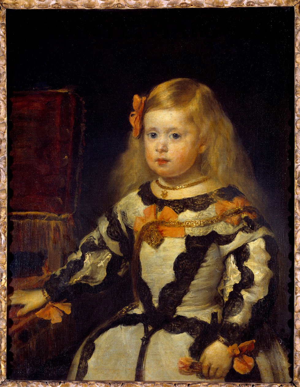 Retrato de la Infanta María Margarita (1651-1673) hija de Felipe IV de Diego Velázquez