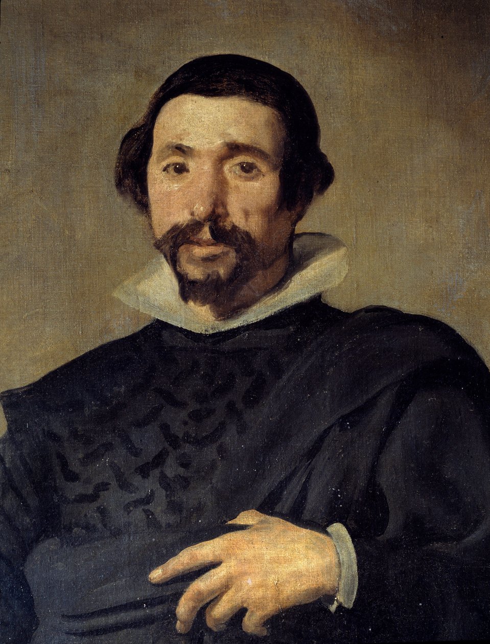 Retrato del bufón Pablo de Valladolid (detalle) de Diego Velázquez