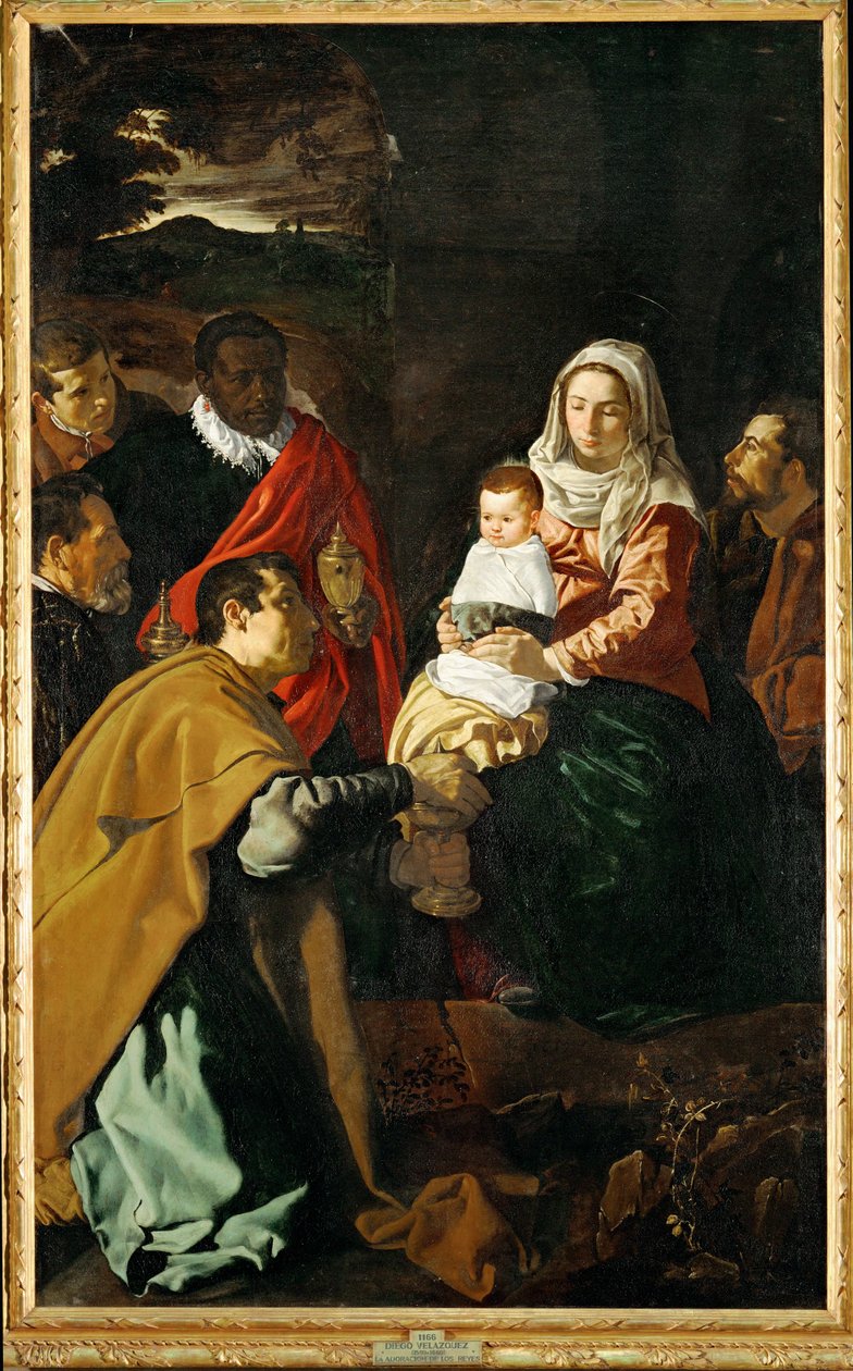 La Adoración de los Reyes Magos ... (pintura sobre lienzo) de Diego Rodriguez de Silva y Velazquez