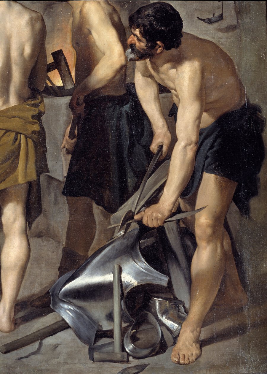 La fragua de Vulcano (detalle) de Diego Velázquez