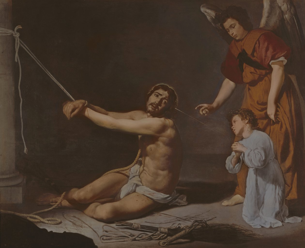 Cristo Después de la Flagelación Contemplado por el Alma Cristiana, c.1628-9 de Diego Velázquez