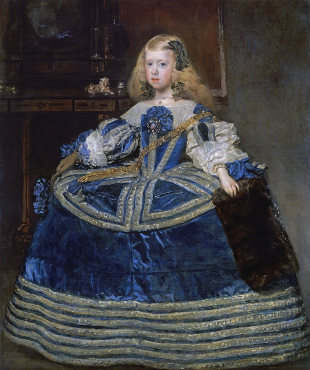 Infanta Margarita Teresa con vestido azul de Diego Velázquez