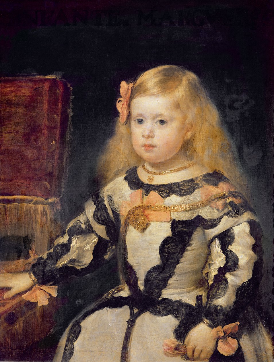 Retrato de la infanta María Margarita (1651-73) 1654 de Diego Velázquez