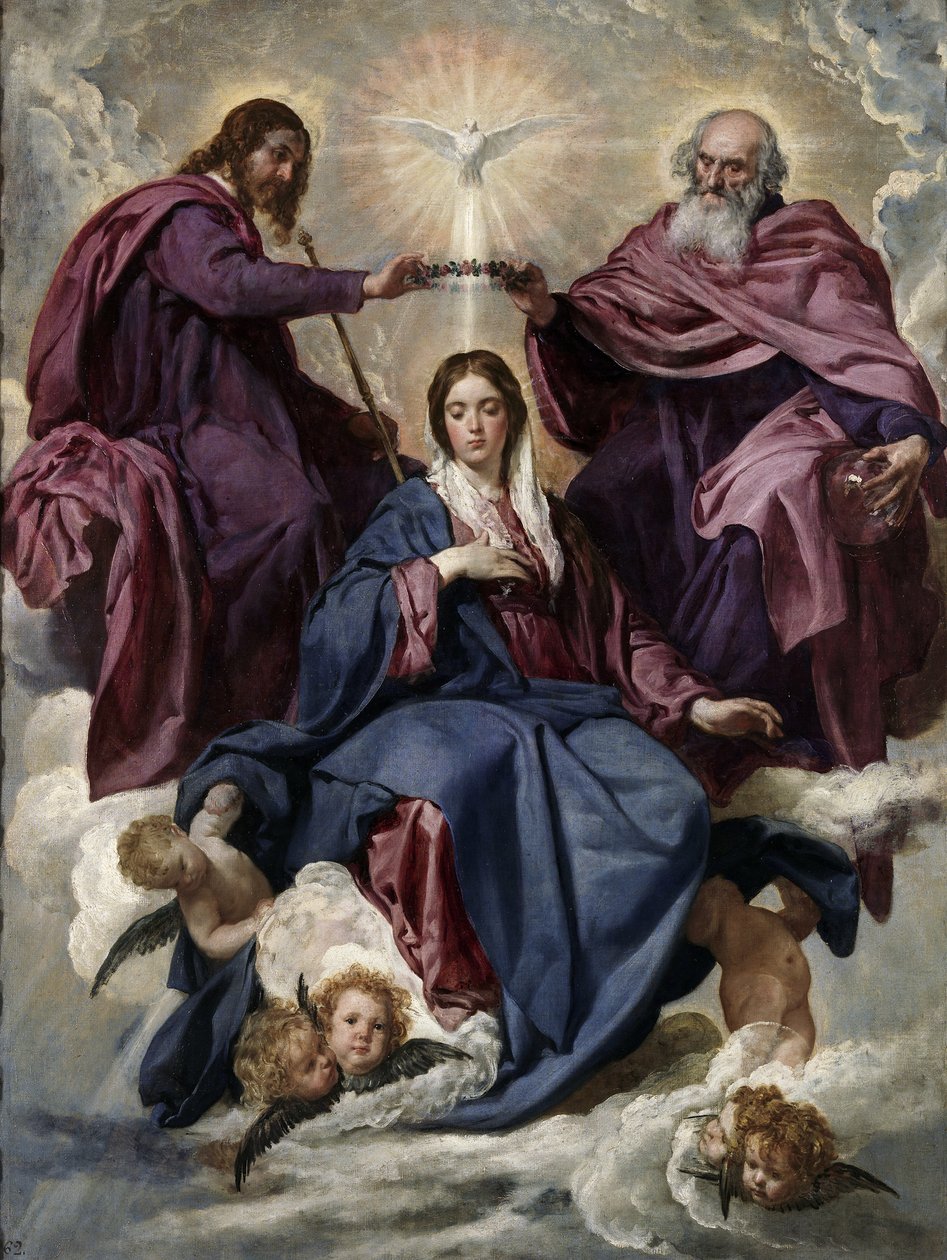 La Coronación de la Virgen, 1635-1636 de Diego Velázquez