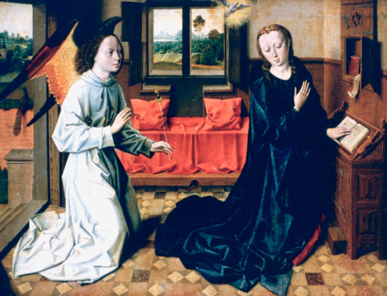 La Anunciación, 1465-1470 de Dieric Bouts