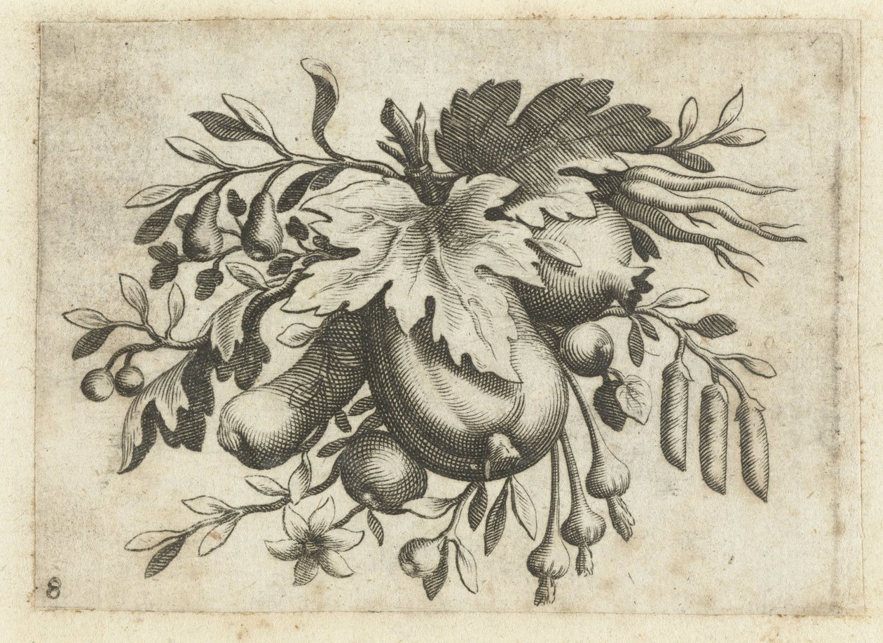 Festoen van Vrutten Pequeño libro de frutas útil para viajar (título de la serie) de Dietrich Krüger (attributed to)