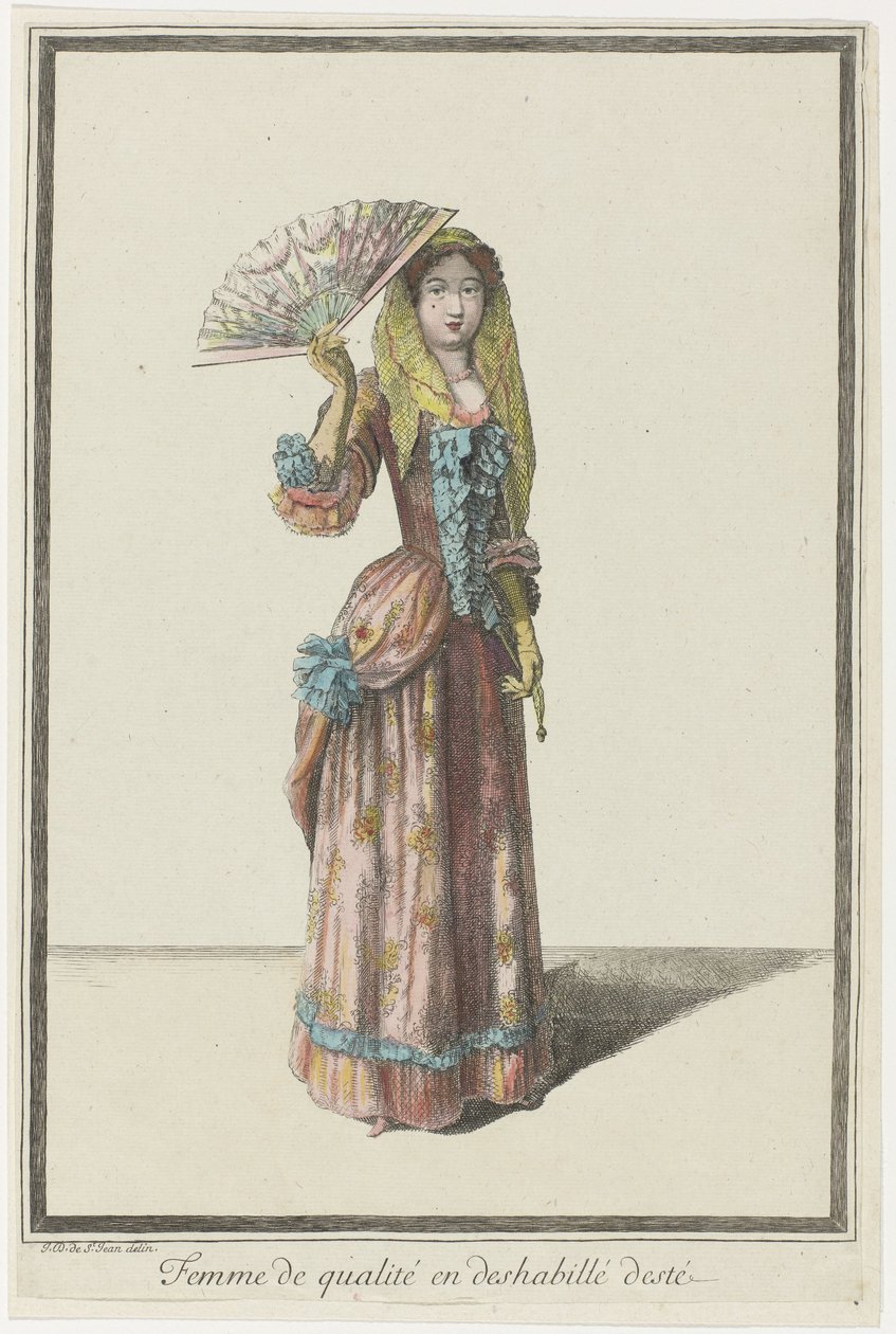 Mujer de calidad con vestido de verano (título en el objeto) de Dieu de Saint Jean