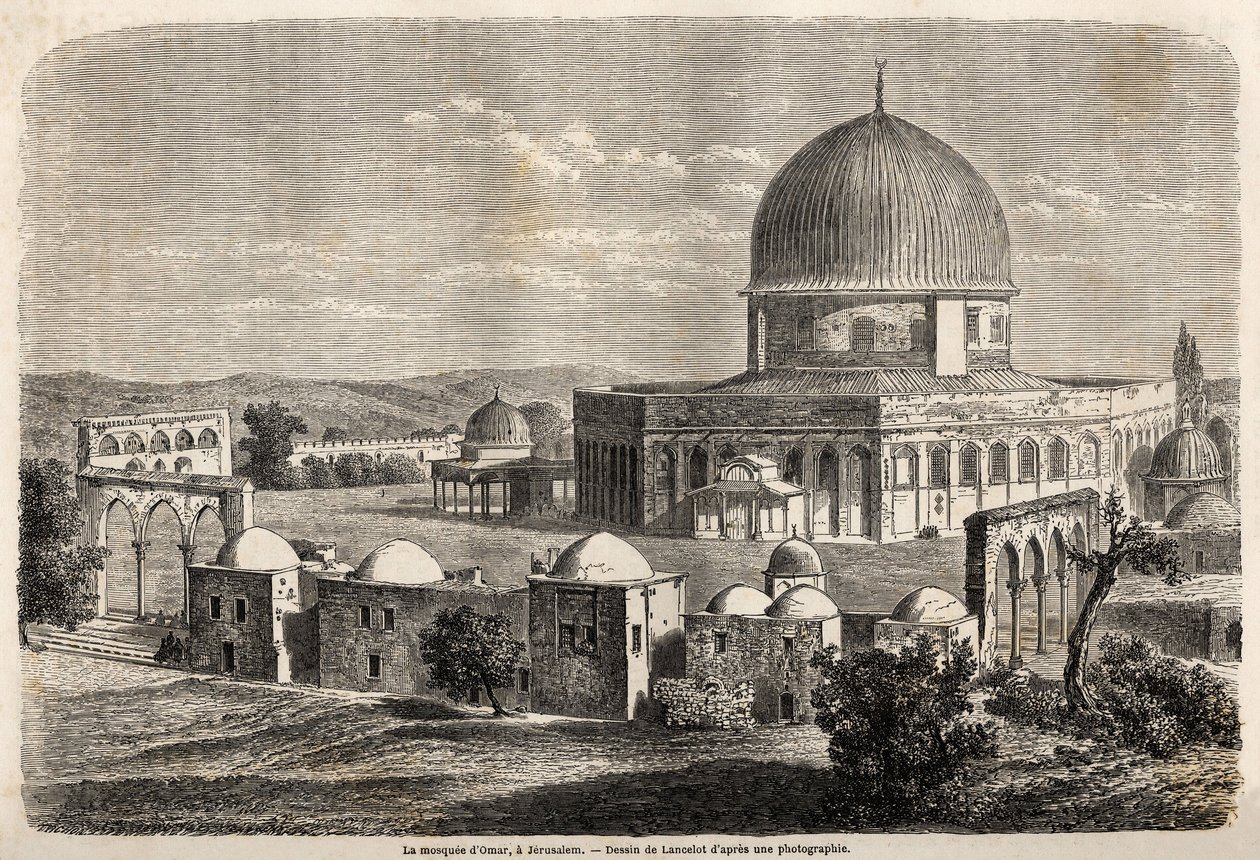 La mezquita de Omar en Jerusalén de Dieudonne Auguste Lancelot