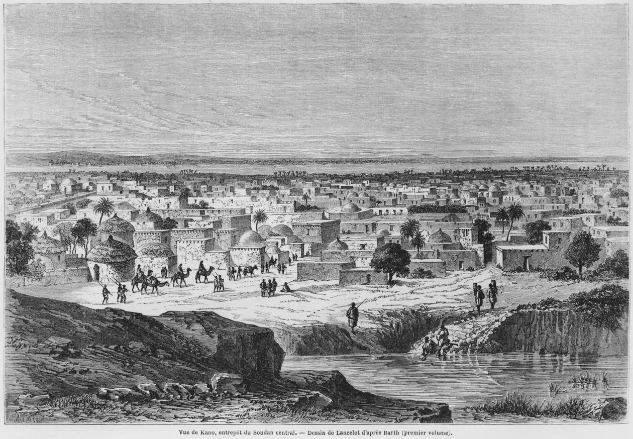 Vista de Kano, Nigeria, de 