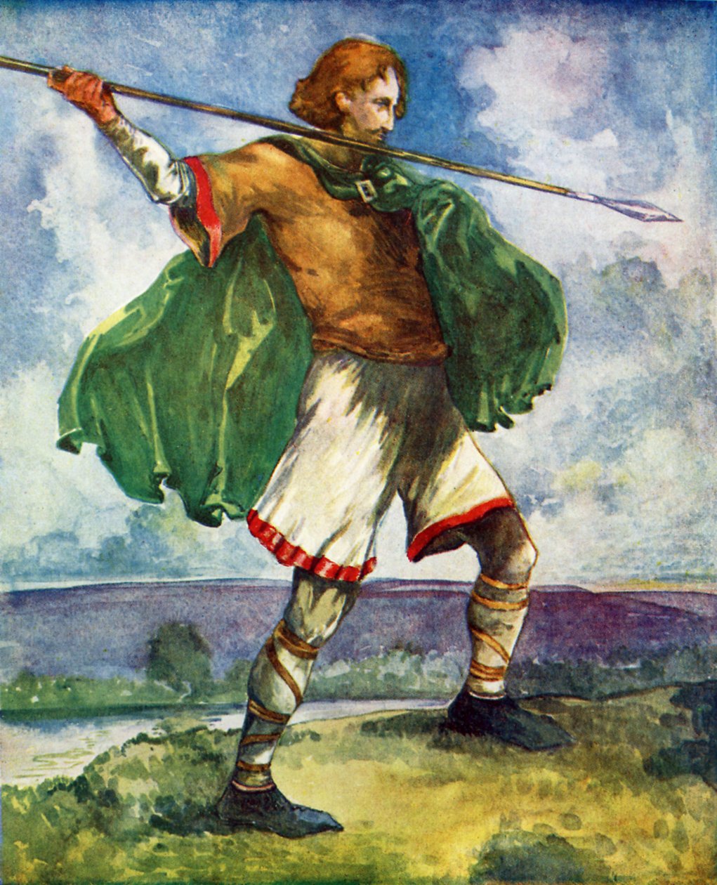 Traje de hombre en el reinado de Guillermo II (1087-1100) de Dion Clayton Calthrop