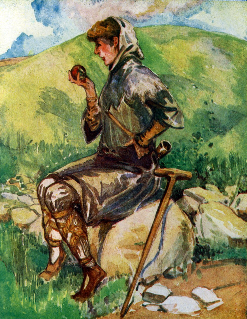 Traje de campesino de los siglos XII y XIII de Dion Clayton Calthrop