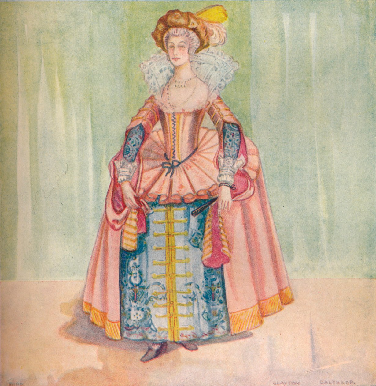 Una mujer de la época de Jacobo I, 1907 de Dion Clayton Calthrop