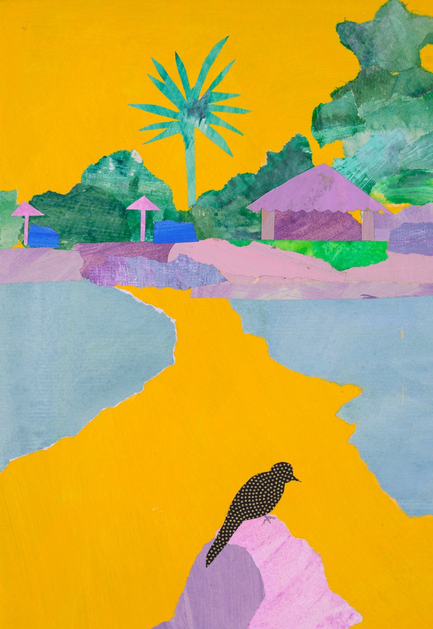 Playa brasileña (collage) de Dione Verulam