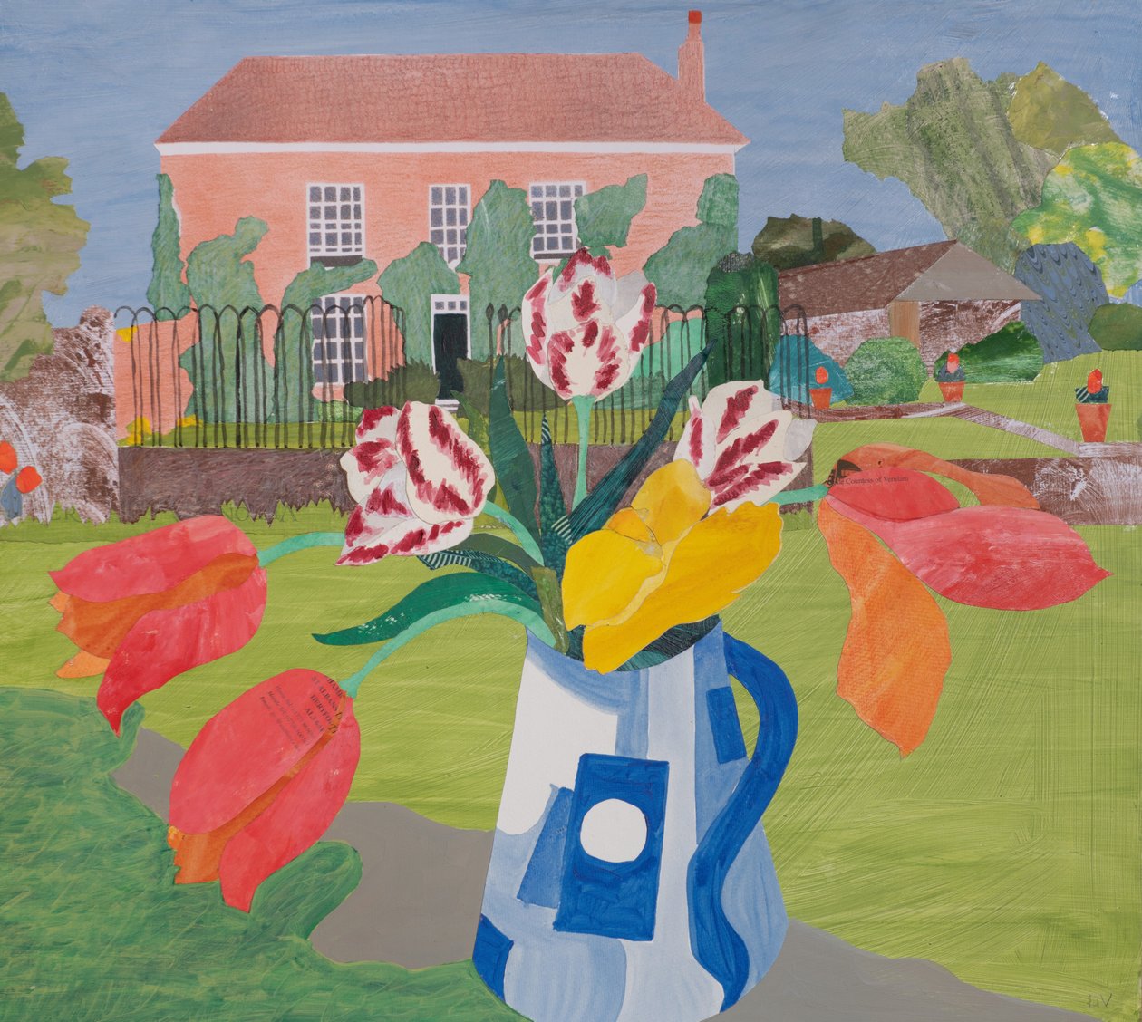 Inicio, Maynes Farmhouse (collage) de Dione Verulam