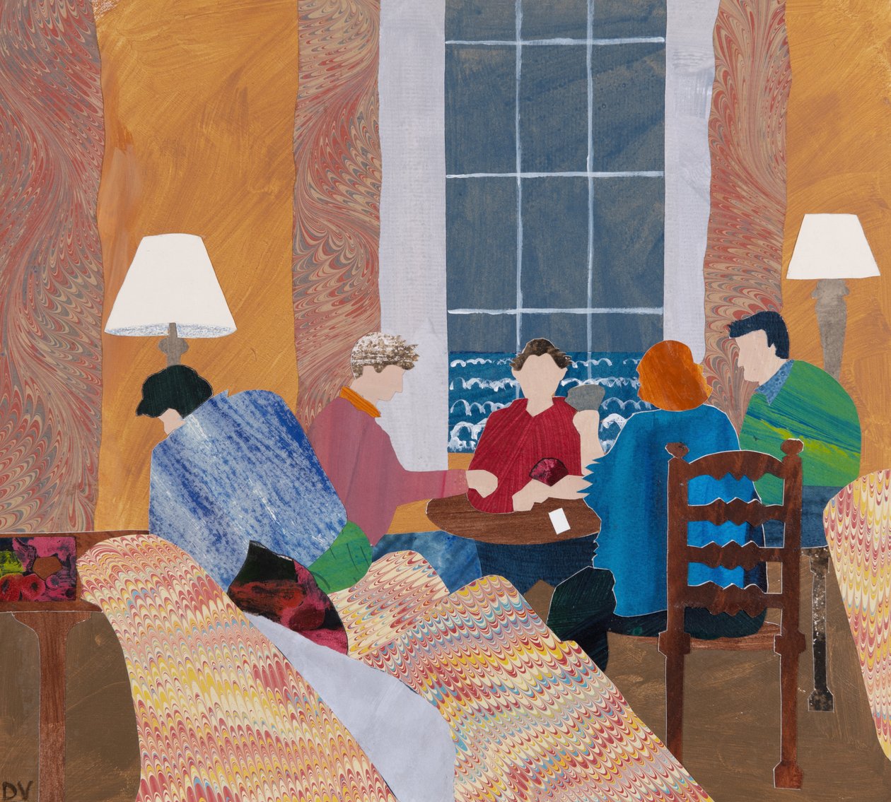 Juegos de interior (collage) de Dione Verulam