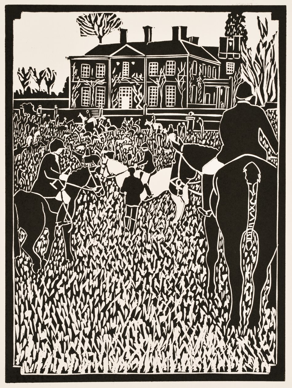 Meses del año: Diciembre, 2012 (linograbado) de Dione Verulam