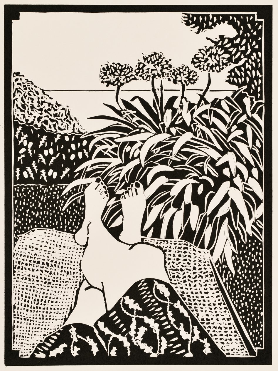 Meses del año: Junio, 2012 (linograbado) de Dione Verulam