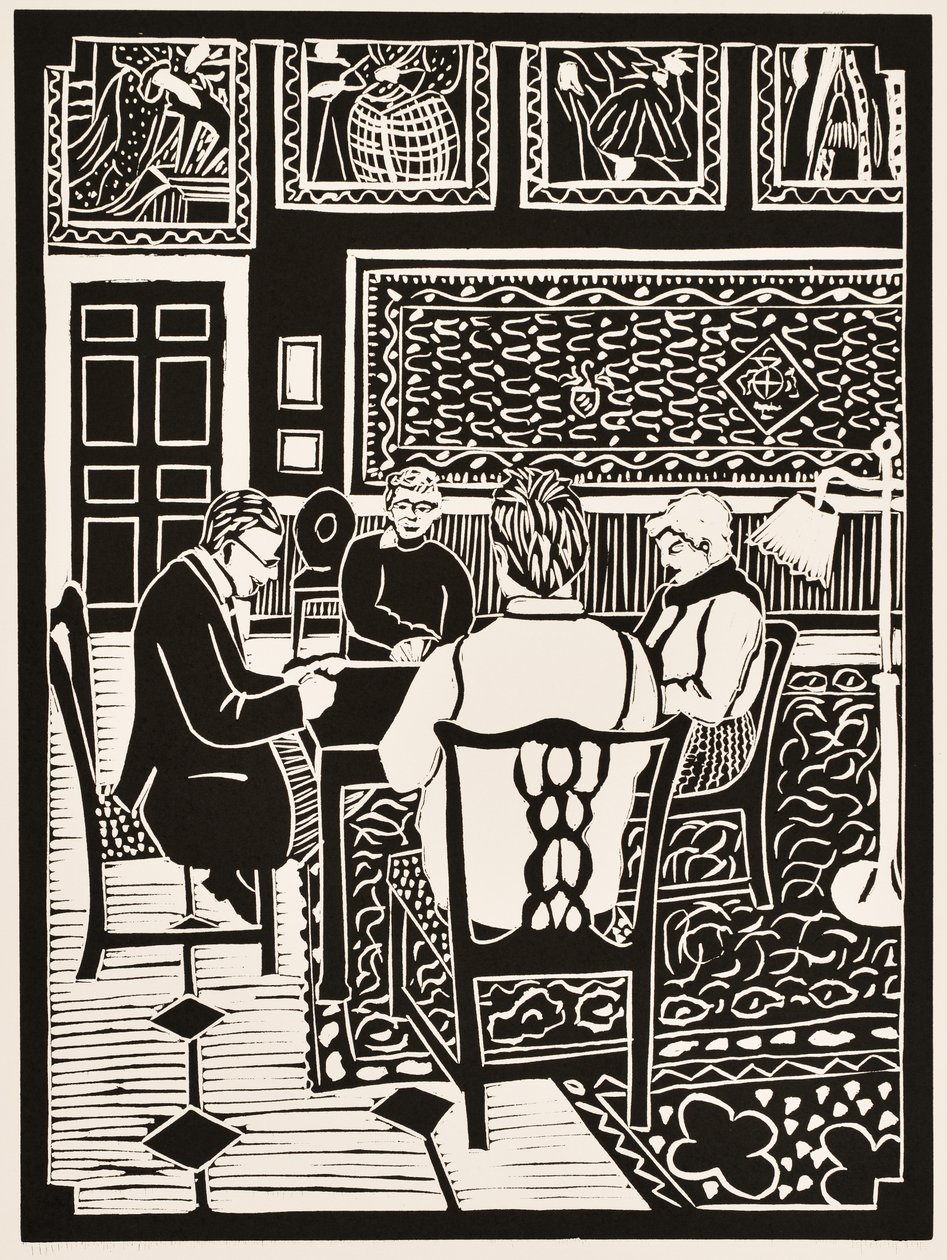 Meses del año: Marzo, 2012 (linograbado) de Dione Verulam