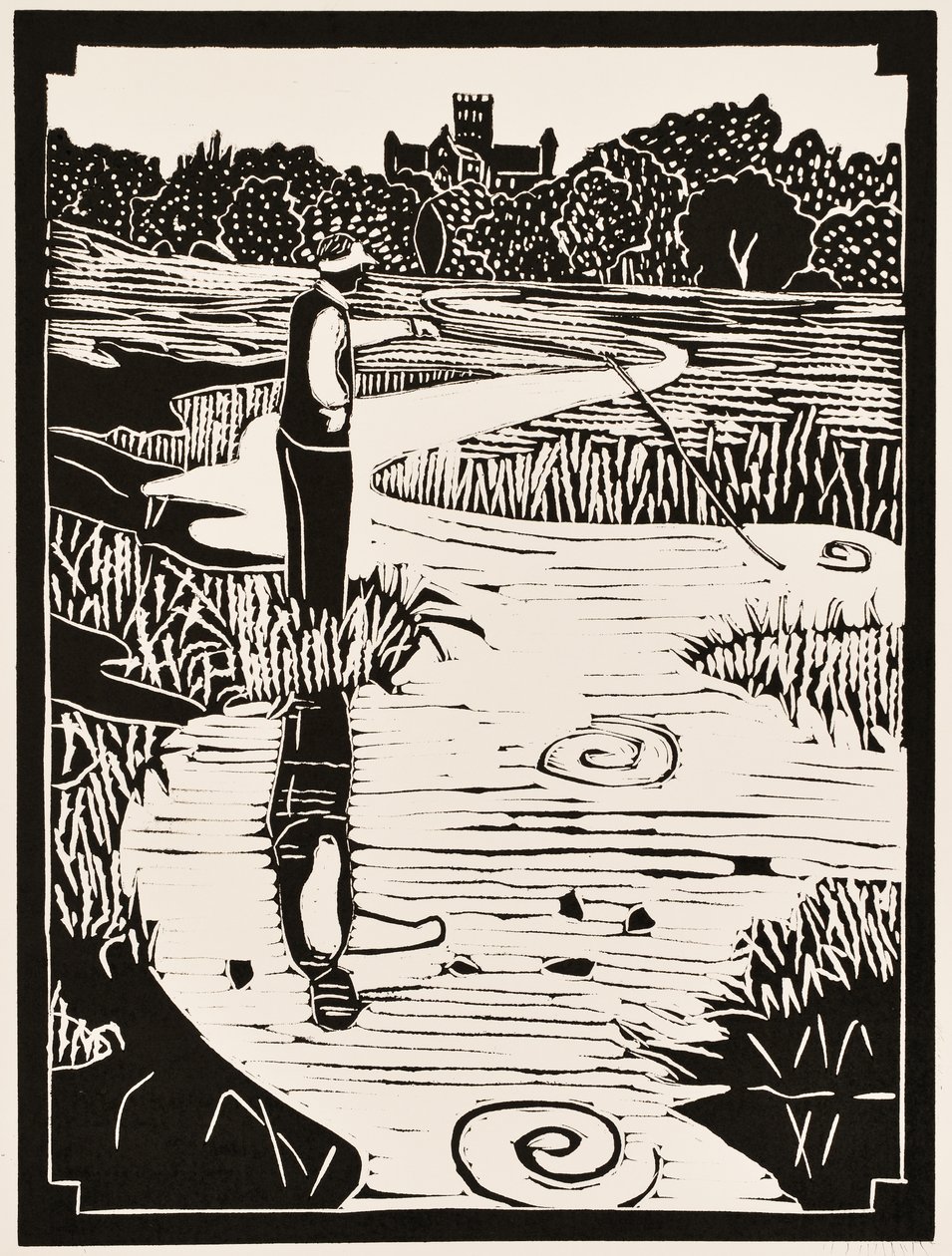Meses del año: Mayo, 2012 (linograbado) de Dione Verulam