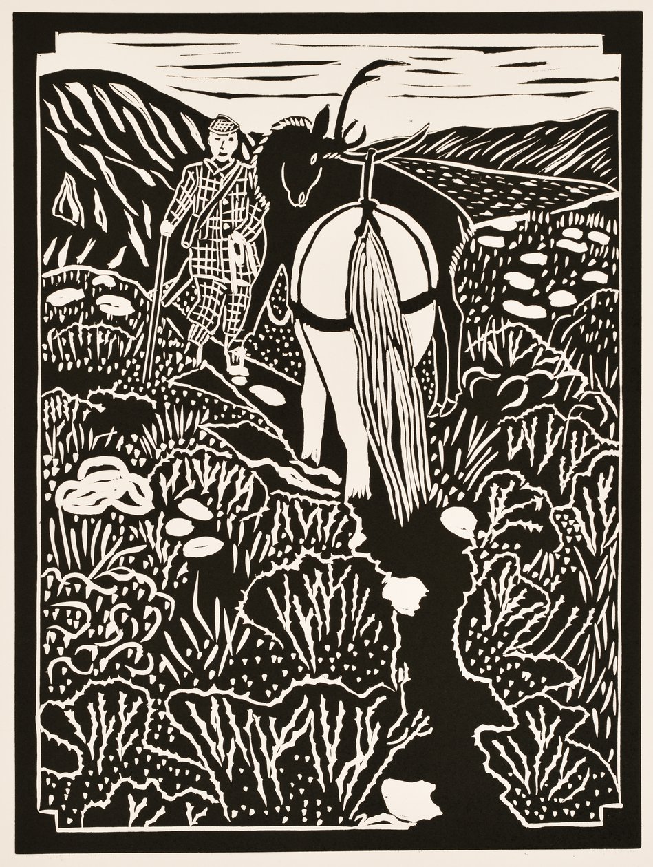 Meses del año: Septiembre, 2012 (linograbado) de Dione Verulam