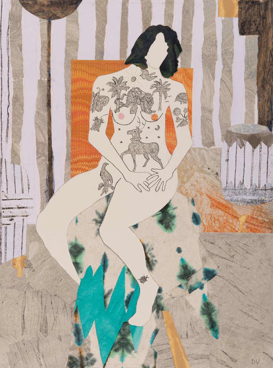 Los tatuajes están de moda, desnudos (collage) de Dione Verulam
