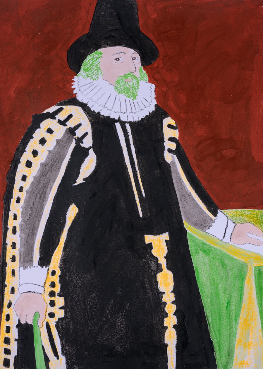 El monstruo de ojos verdes, Francis Bacon (serigrafía y acrílico) de Dione Verulam