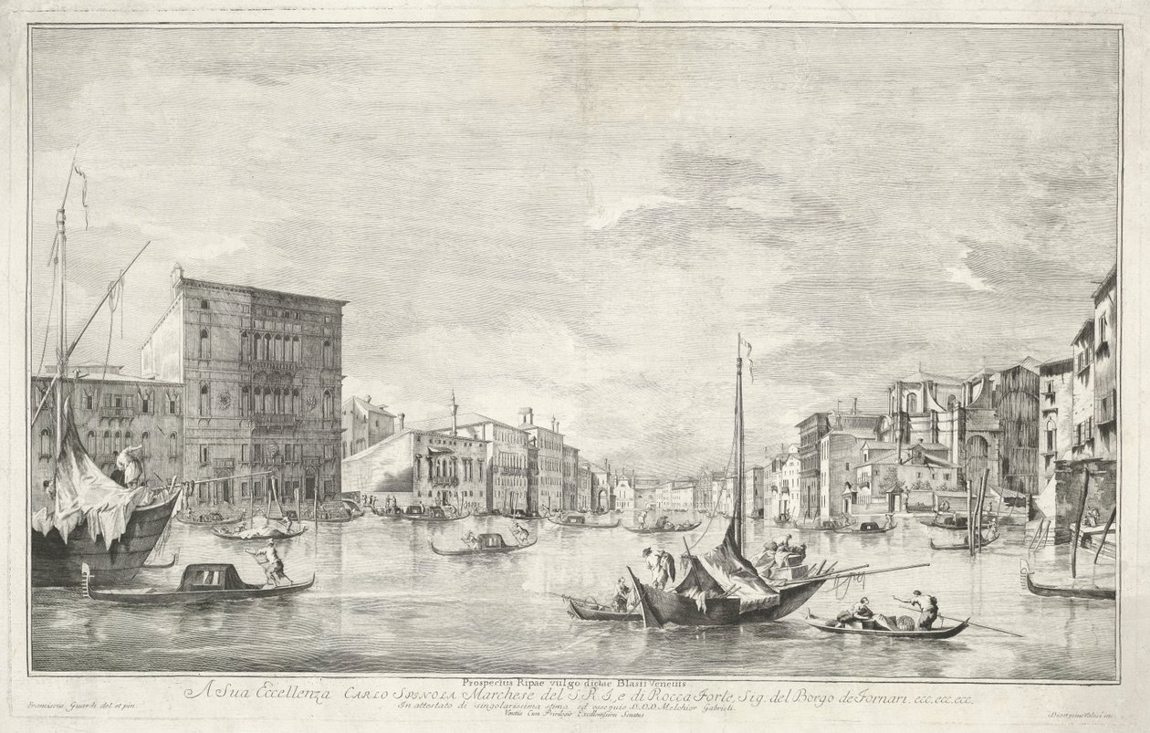 El Gran Canal de Venecia de Dionigi Valesio