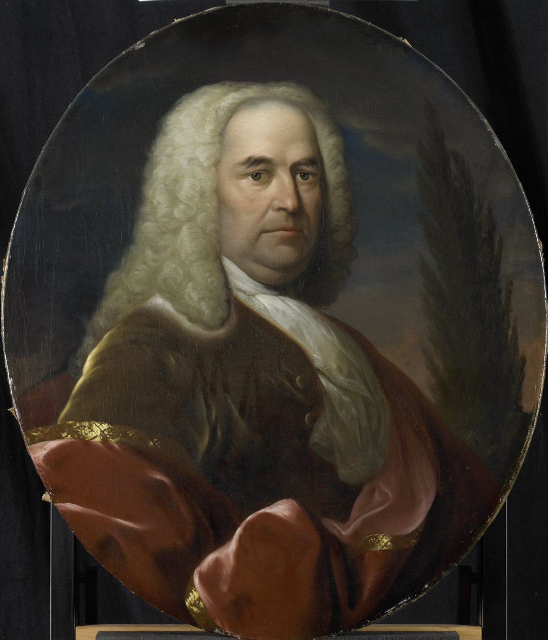 Retrato de Hugo du Bois, Director de la Cámara de Rotterdam de la Compañía Holandesa de las Indias Orientales, elegido en 1734 de Dionys van Nijmegen