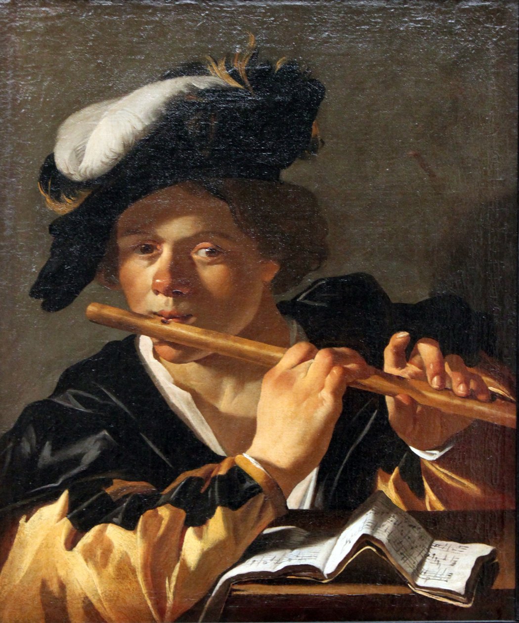 El flautista de Dirck van Baburen