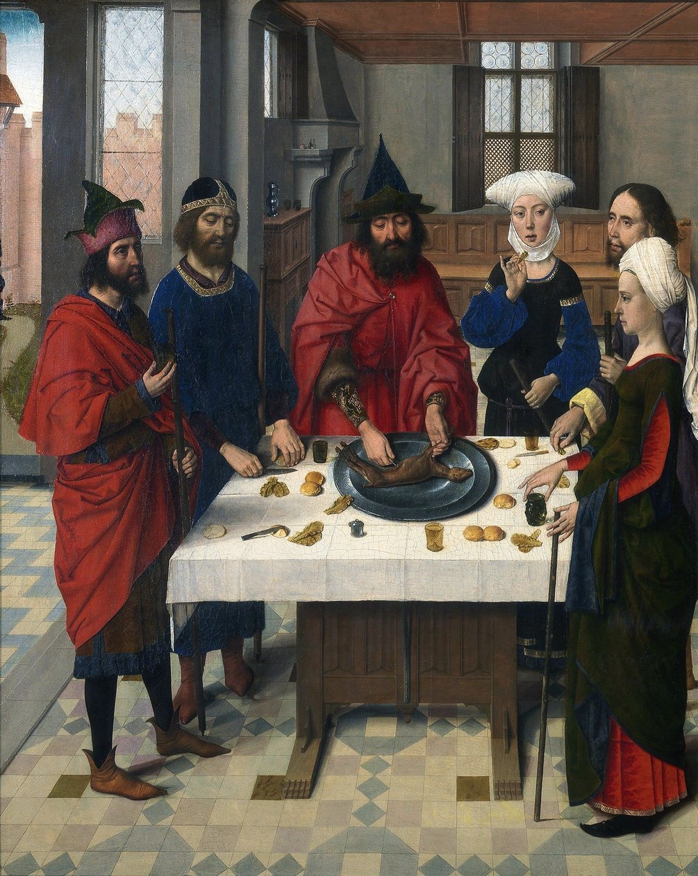 Retablo del Santísimo Sacramento (detalle) de Dirck Bouts