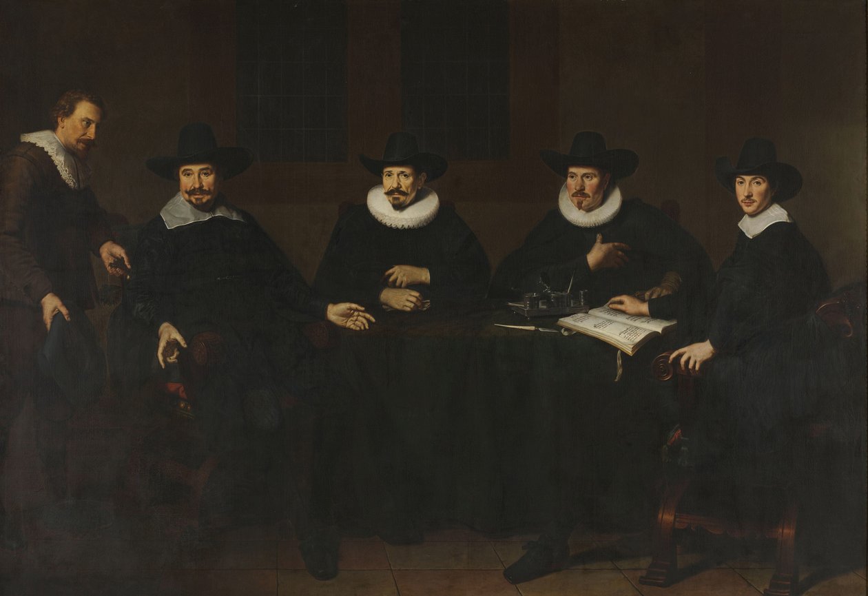 Los jefes del Saainering en Ámsterdam, 1643 de Dirck Dircksz. van Santvoort
