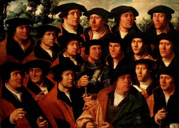Retrato grupal de la compañía de tiro de Ámsterdam de Dirck Jakobsz