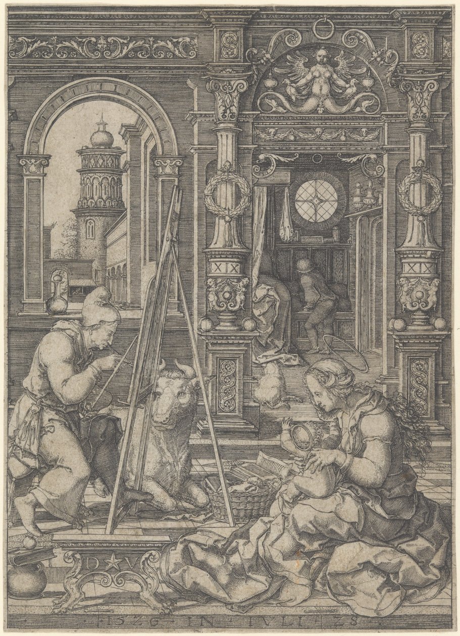 San Lucas Pintando a la Virgen de Dirck Vellert