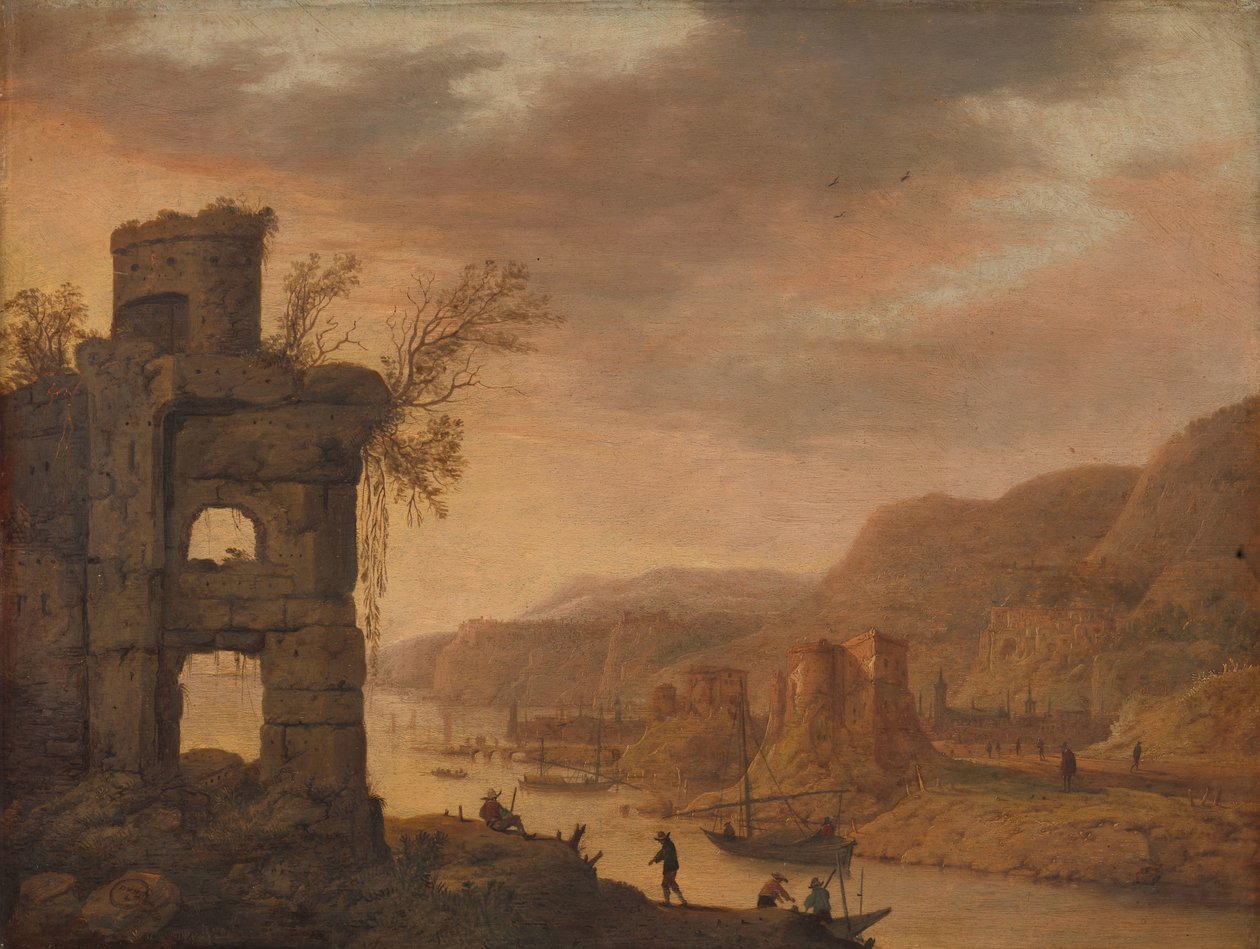 Paisaje fluvial de Dirck Verhaert