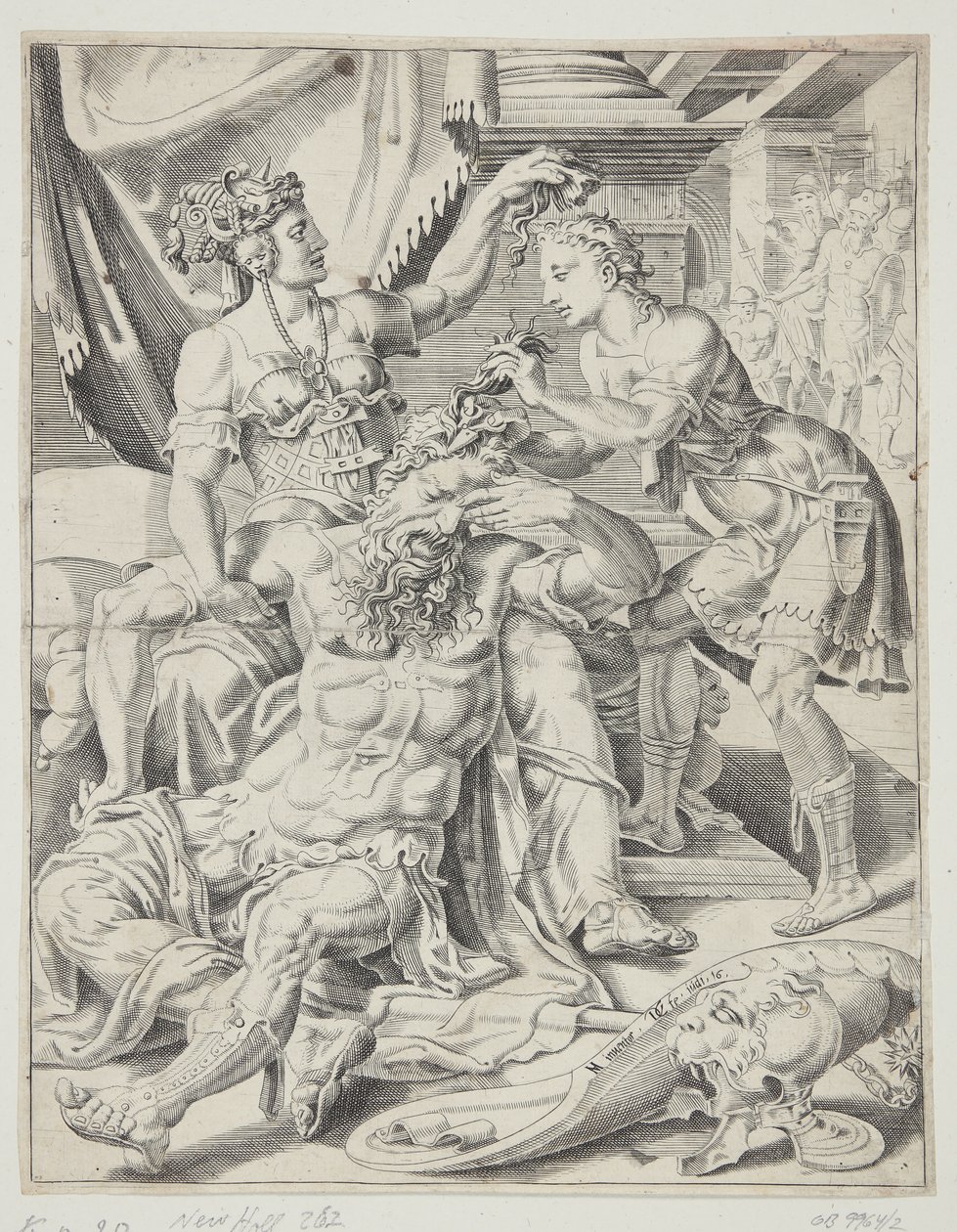 Sansón y Dalila de Dirck Volckertsz. Coornhert