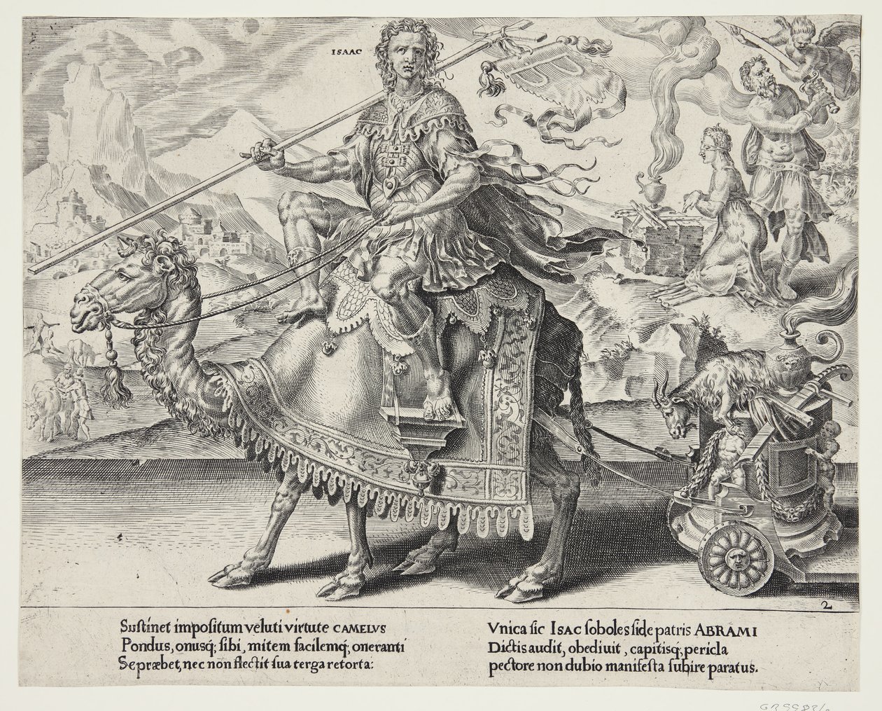El triunfo de Isaac de Dirck Volckertsz. Coornhert
