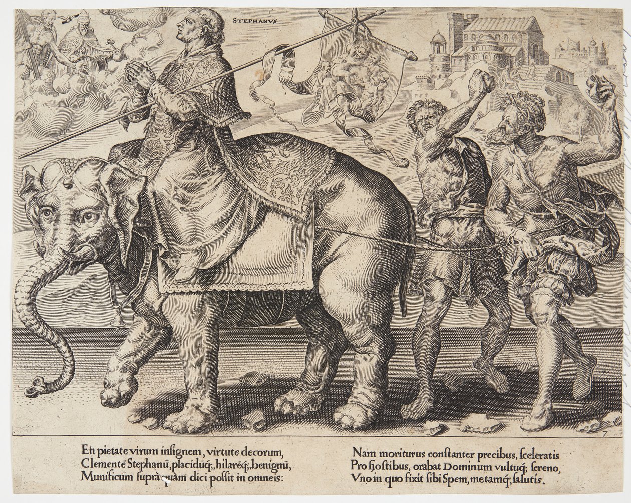 El triunfo de Esteban de Dirck Volckertsz. Coornhert
