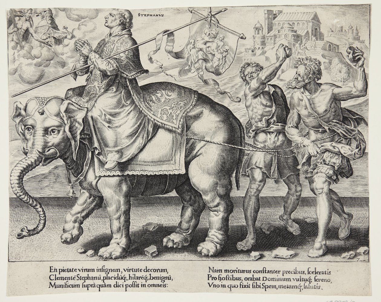 El triunfo de Esteban de Dirck Volckertsz. Coornhert