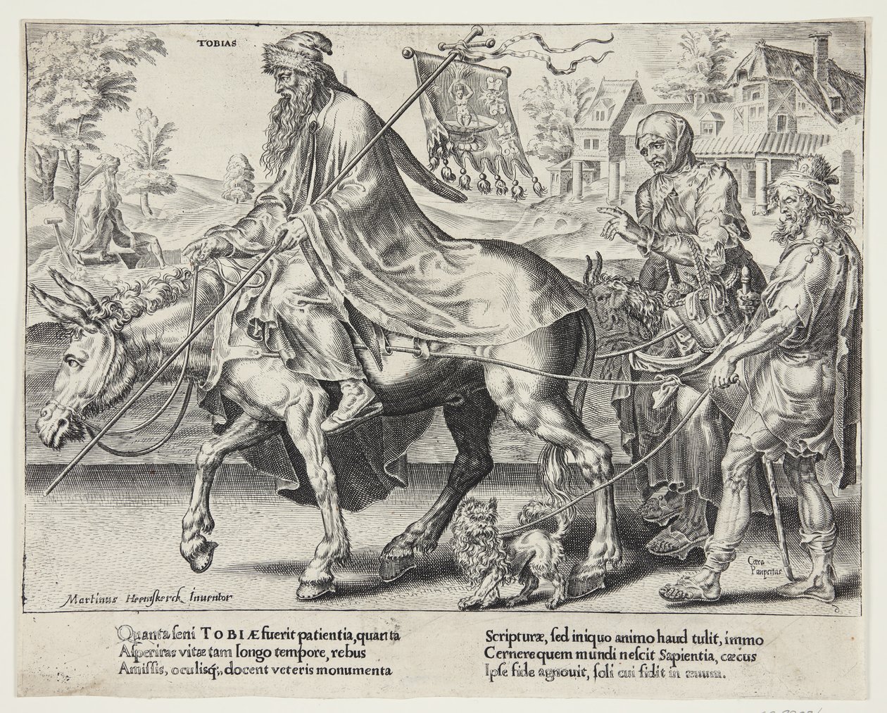 El triunfo de Tobit de Dirck Volckertsz. Coornhert
