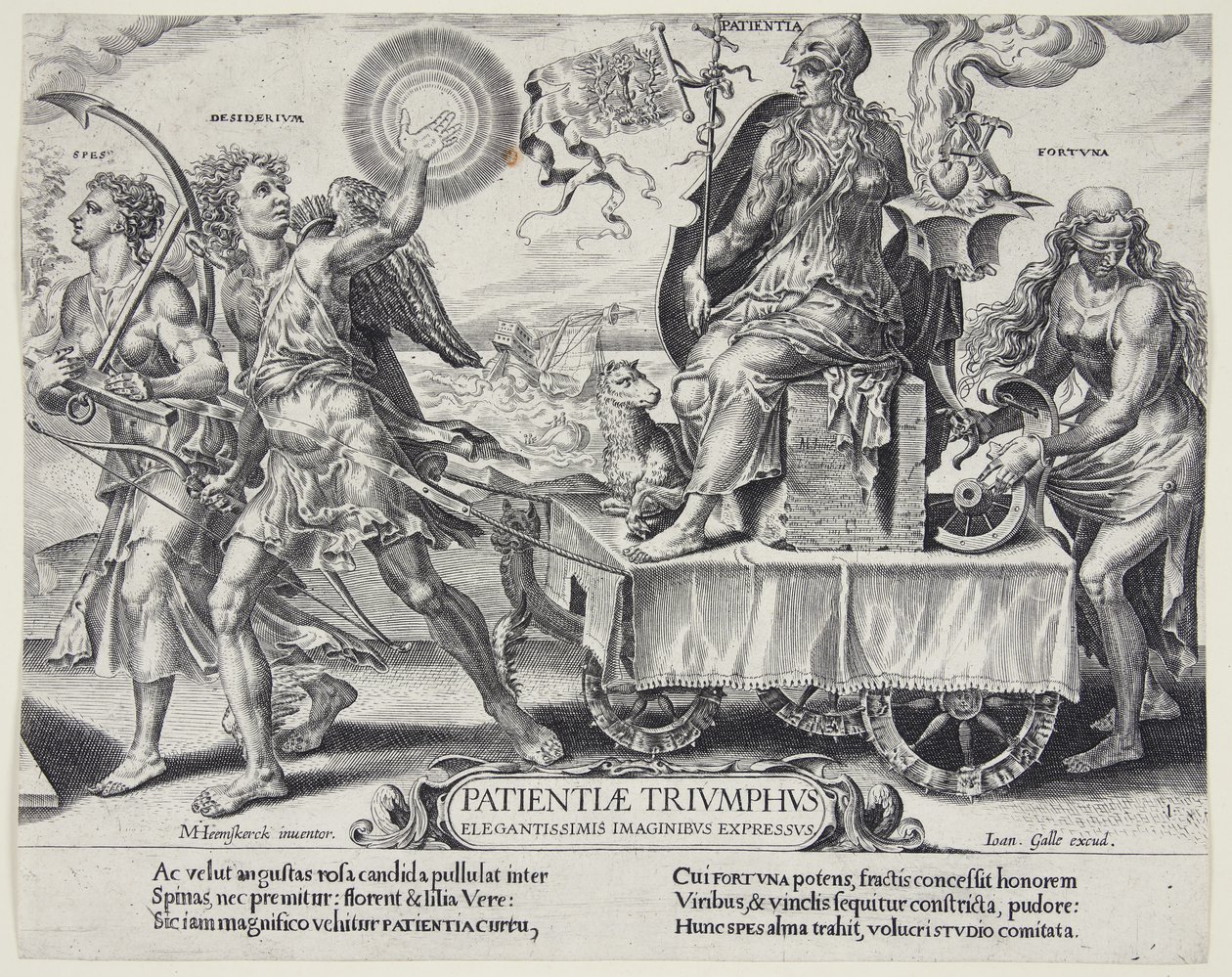 El triunfo de la paciencia de Dirck Volckertsz. Coornhert