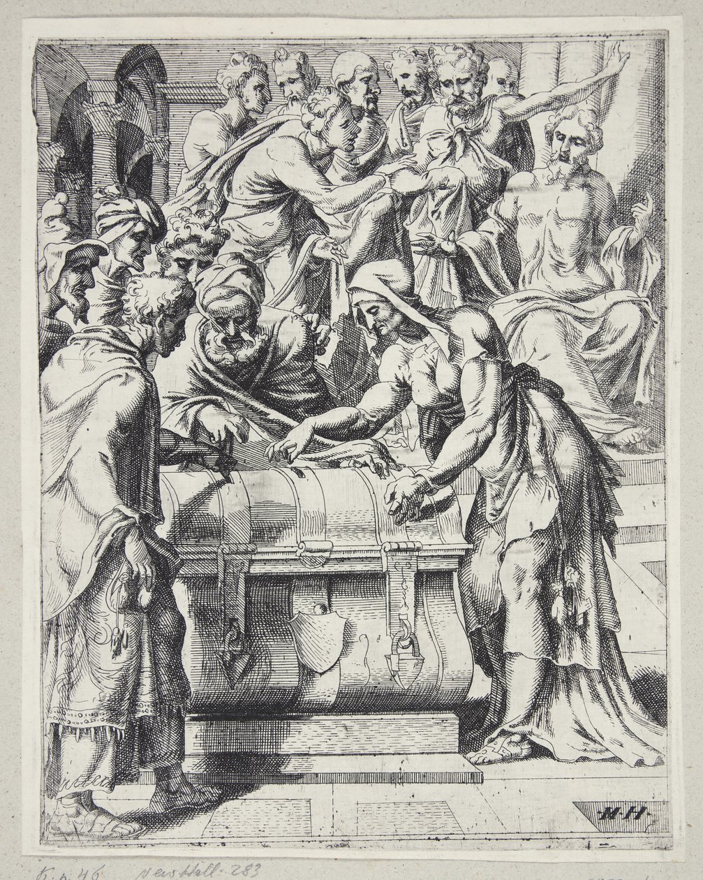 La ofrenda de la viuda de Dirck Volckertsz. Coornhert
