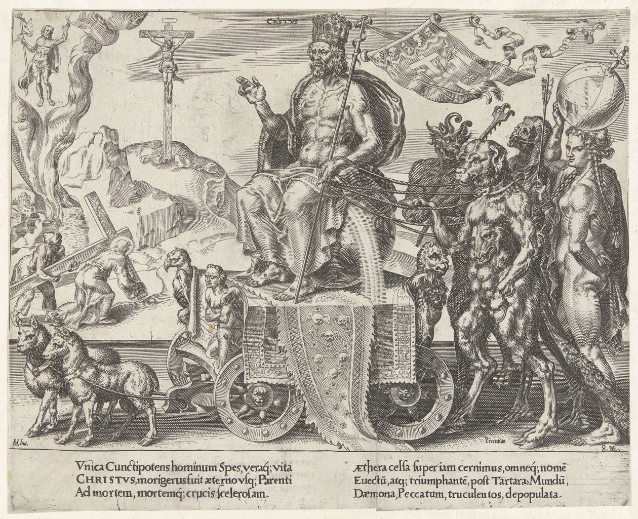triunfo de cristo El triunfo de la paciencia (título de la serie) Patientiae Trivmphvs (título de la serie) de Dirck Volckertsz. Coornhert