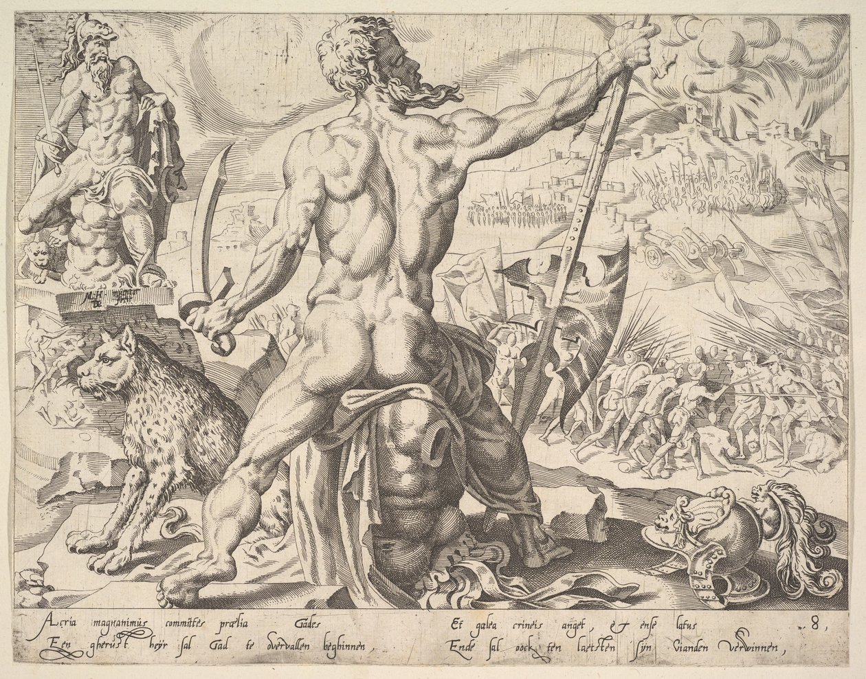 Gad, de la serie Los Doce Patriarcas, 1550 de Dirck Volkertsen Coornhert