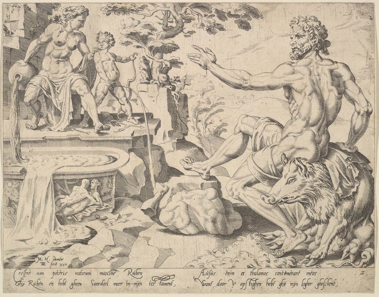 Rubén [Génesis 49:3-4], de la serie Los Doce Patriarcas de Dirck Volkertsen Coornhert