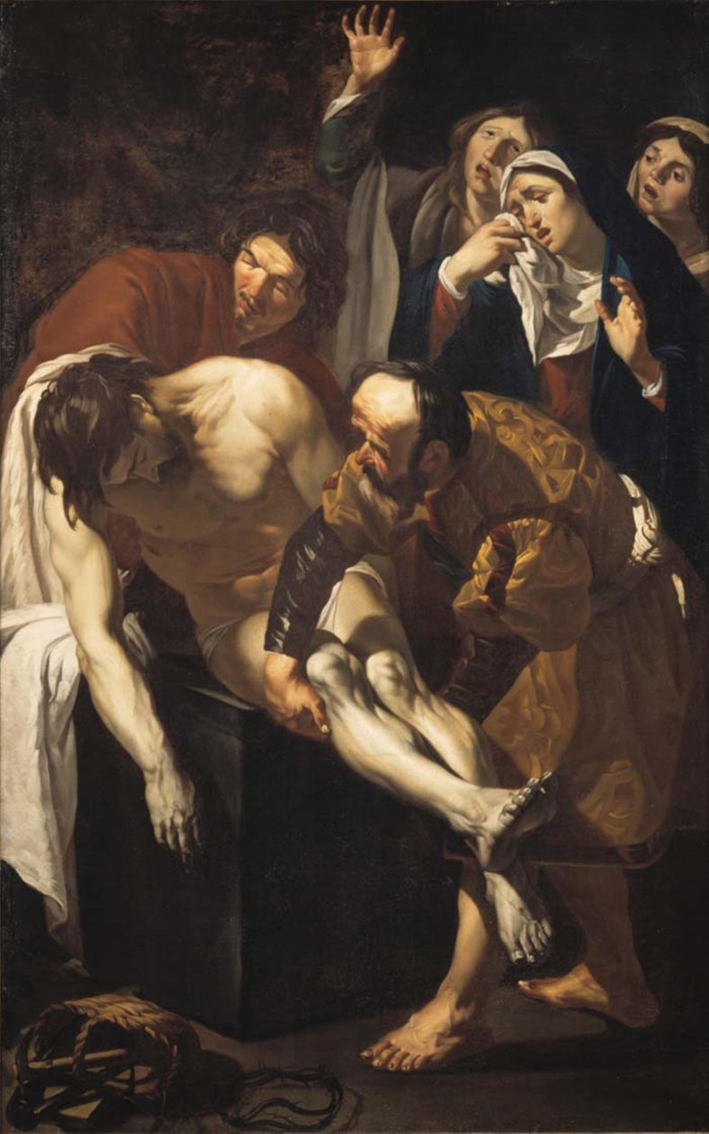 El transporte del cuerpo de Cristo a la tumba de Dirck van Baburen