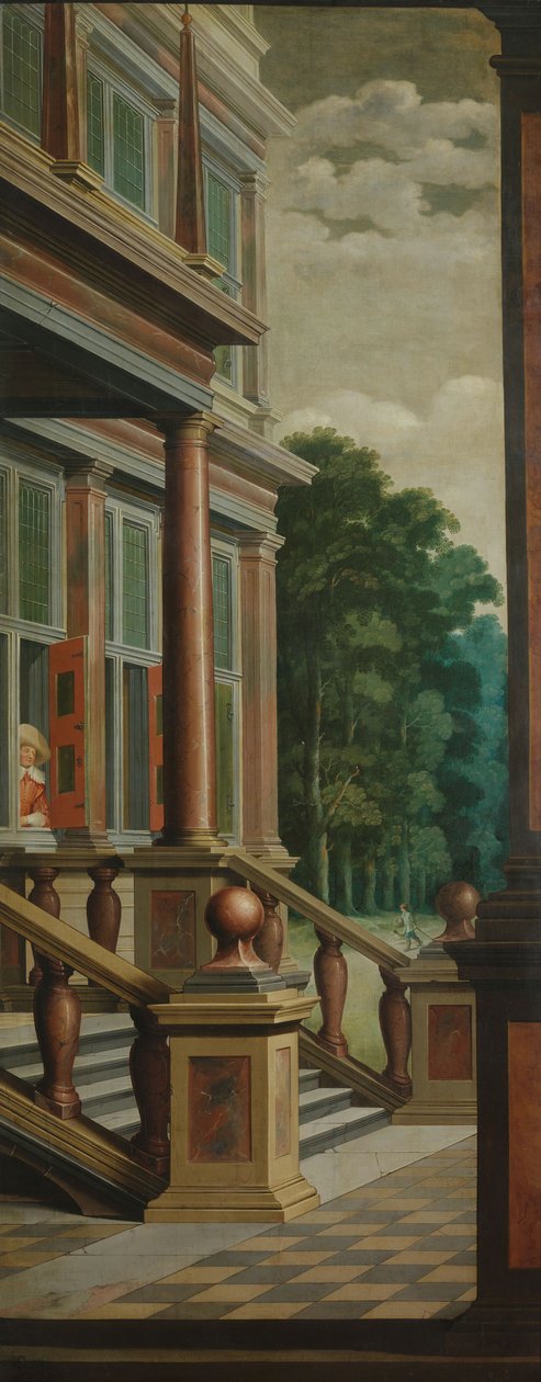 Una secuencia decorativa de siete partes: La escalera exterior de Dirck van Delen