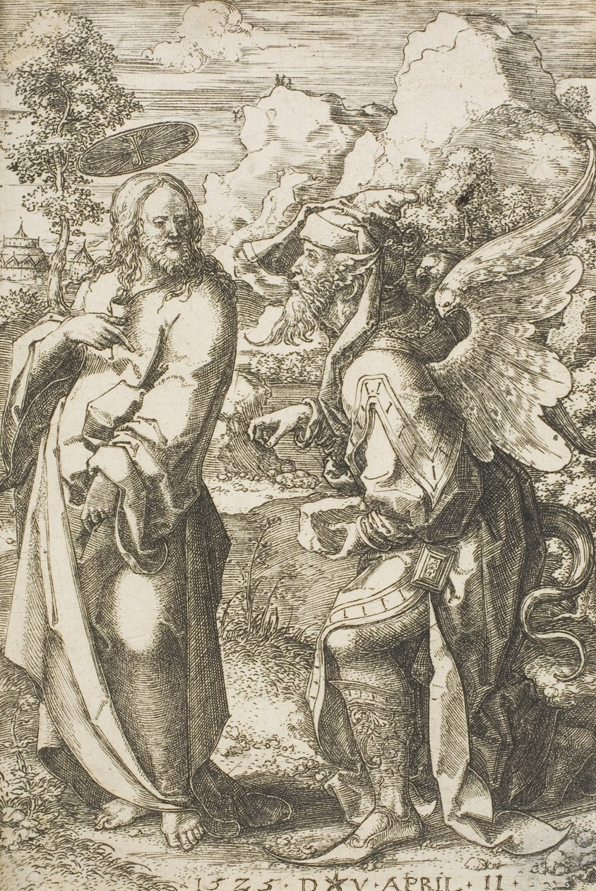Cristo tentado por el diablo, 1525 de Dirk Jacobsz Vellert
