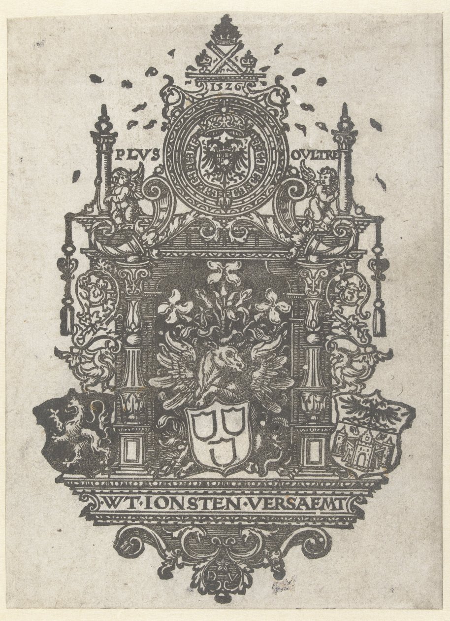 Escudo de armas del Gremio de San Lucas de Amberes, 1526 de Dirk Jacobsz Vellert