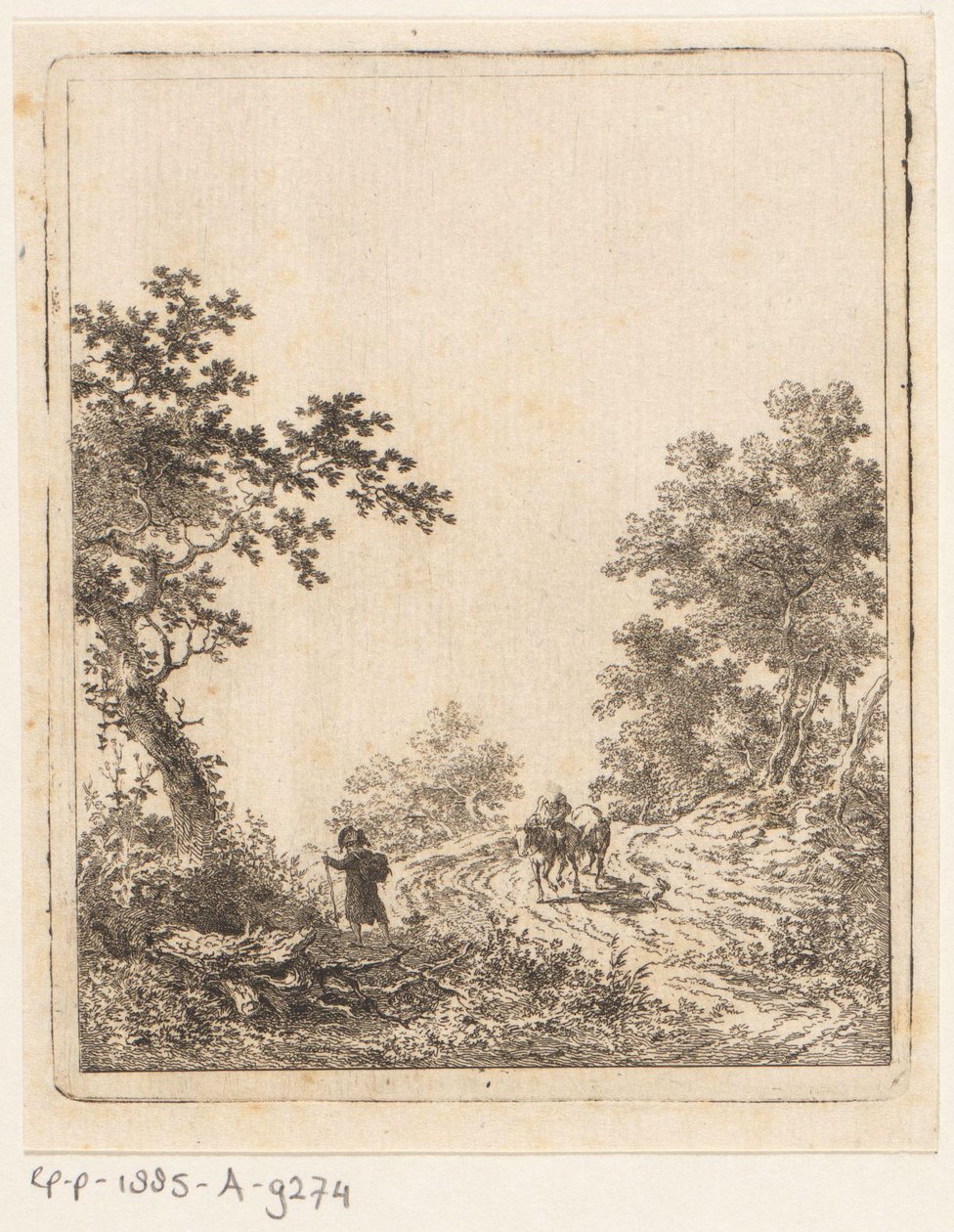 Camino del bosque con figuras de Dirk Langendijk
