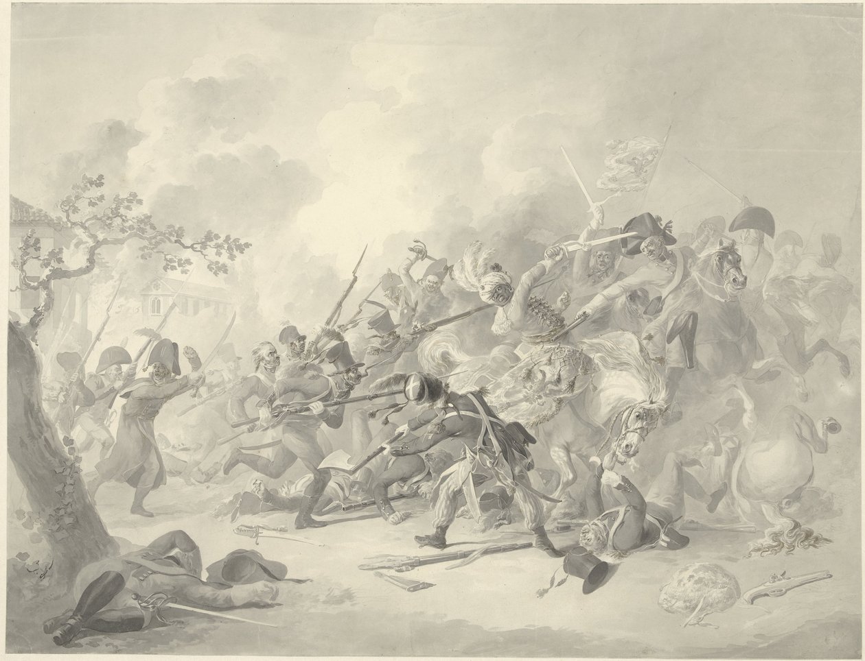 Pelea en un pueblo de Dirk Langendijk